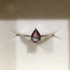 Bicolor tourmaline ring